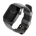 uniq pasek Linus Apple Watch Series 1/2/3/4/4/5/6/7/8/9/SE/SE2/Ultra/Ultra 2 42/44/45/49mm. Airosoft Silicone szary/chalk grey