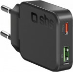 SBS PD Reiselader UltraSlim 30W USB/USB-C GaN must