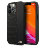 BMW Kaas BMHCP13LTRTBK iPhone 13 Pro/13 6,1" must/black karekotus M Kollektsioon Triibud