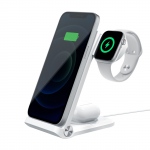 Nillkin PowerTrio 3in1 juhtmeta laadija Apple Watchile Valge (MFI)