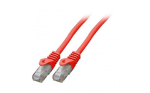 Mercodan Patch-kaabel CAT6 UTP, punane, 0,25 m, haloguvaba,