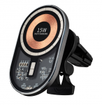 Qualo QTUS-K-15-07 Lbipaistev Auto Ventilatsioonivre Hoidja Laadimisfsiga 15W