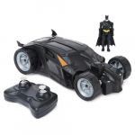 Spin Master DC Comics, Batmani Batmobil Remote Control Car, 4-tollise Batmani figuuriga lihtne juhtimine, poiste ja tdrukute mnguasjad 4-aastastel ja vanemal