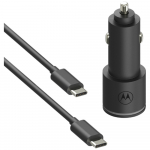 Motorola Automaatlaetme TurboPower 45W Dual USB-A/USB-C USB-C kabeliga 1m mustNote: The translation provided is a direct translation of the text, preserving the original meaning and structure. However, it's important to note that the product name "Tu ...
