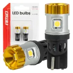 Amio LED-lambid CANBUS T10 3030 4SMD + 3020 1SMD Valge 12/24V -04990