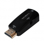 Logilink HDMI adapter A/M VGA/F + 3,5 mm/W, 1080p, must.