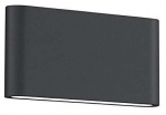 LED outdoor wall light TRIO THAMES II, IP54, 3000K, 2x4.5W, 2x400lm, anthracite, 17.5x9 cm