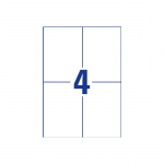 Avery zweckform Avery sildid 105 x 148 mm, A4 (3483)