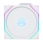 Lian Li UNI FAN TL Wireless LCD tuuletaja, valge, 120 mm (G99.12TLLCD1W1W.00)