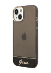 GUESS Kvakate Lbipaistev lbipaistev must, iPhone 14 Plus jaoks, GUHCP14MHGCOK