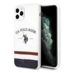 U.S. Polo Assn. US Polo USHCN58PCSTRB iPhone 11 Pro biay/white Tricolor Pattern Collection (kolmevrviline muster)