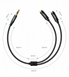 Ugreen AV123 3.5 mm minijack (male) - 2x 3.5