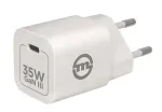 MOBILE ORIGIN 35W GaN III Super-laadija, ks USB-C, valge
