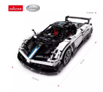 Rastar Pagani Huayra mnguasja ehituskomplekt 2934tk 1:8