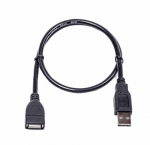 Extra Digital Pistikjuhe USB-A 2.0 0,5 m must