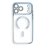 Komplekt iPhone 17 Pro Max / 18 Pro Max jaoks, Electro Mag Cover, MagSafe-iga hilduv, taevasinine