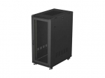 LANBERG 19-inch 27U floor-standing rack cabinet, 600x1000, mesh door, (flat-pack), black