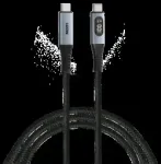 Verbatim Sync AND Charge andmekiirutuse ja laadimisjuhe | USB-C kuni USB-C | 100W | LED-ekraaniga | 1,2 m