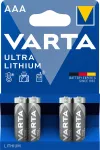 Varta Liitium Ultra liitiumaku, 4 AAA (LR03) patareid (6103301404)