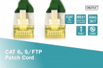 Digitus CAT 6A S/FTP Patchkabel, 1m, roheline