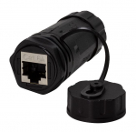 LOGON PROFESSIONAL OUTDOOR WATERPROOF CAT6A BULKHEAD COUPLER IP68 W/GLAND