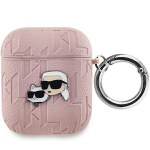 Karl Lagerfeld KLA2PGKCPP AirPods 1/2 kate rowy/roosa Monogram Karl AND Choupette Head