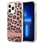 GUESS GUHCP13LHSLEOP iPhone 13 Pro / 13 6,1" roosa/roosa kvakott Leopard