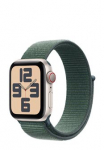 APPLE Watch SE GPS + Cellular Starlight Aluminium, Lake Green Sport Loop, MXGH3QF/A, 40mm