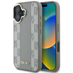 DKNY DKHMP16SPCPVSLE iPhone 16 6.1" beowy/bee kvakaaneline karastatud muster Magsafe