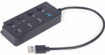 Gembird USB keskmees 4-port USB 3.1 must