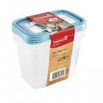 Keeeper Toidupakendite komplekt 3x1L Mia "Magic Ice" lbipaistev sinine