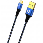 OEHLBACH USB Plus Micro USB kaabel USB 2.0 0,5 m USB A Micro-USB B Must, Sinine