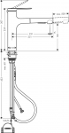 Hansgrohe Zesis M33 160 2jet Pull-out Spray Chrome + sBox