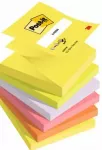 Post-It Z-Notes, erinevad neonvrvid, 76 mm x 76 mm, 6 plokki/pakend