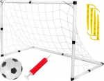 LEAN Toys Big Football Goal for Kids + Football with pump Football Game