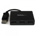 StarTech.com 3-kohaline mittelekohaline monitooradapter - DisplayPort 1.2 MST keskseadur 2x 4K 30Hz AND 1x 1080p - Video lahutaja laiendatud tlaadi mooduses Windowsi arvutitel ainult - DP 3x DP monitoorile
