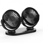 USB-toitega kahepoolne must ventilaator