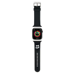 Karl Lagerfeld Pasek KLAWLSLCNK Apple Watch 42/44/45/49mm tarny/must rihm 3D kummist Choupette Head