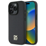 DKNY DKHMP16XPSHRPSK iPhone 16 Pro Max 6.9" kvakott tarny/must korduv muster Stack Logo MagSafe