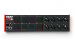 AKAI LPD8 MKII MIDI klaviatuur 8 klahviga USB must, punane