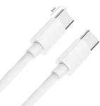 CP -USB-CL2M-60W USB-C-st USB-C-sse PD 60W 1m Valge