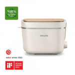 PHILIPS Eco Conscious Edition Toaster HD2640/10 (wei (matt), 830 Watt, fr 2 Scheiben Toast)