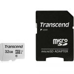 TRANSCEND MEMORY MICRO SDHC 32GB W/ADAPT/C10 TS32GUSD300S-A
