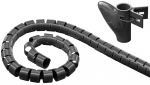 Goobay WireTube kaablikile, 2,5 m, must (51924)