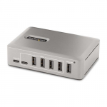 StarTech.com 10-port USB-C keskus 8x USB-A/2x USB-C toiteallikaga (65 W toiteallikas kaasas) USB 3.1 10Gbps tlaua/mobiilse arvuti USB keskus, millel on USB-IF sertifikaadiga 3-meetrine lukustuv kaabel, USB-C keskus