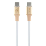 GUESS GUCCLALRGDD kabel USB-C - USB-C 1.5m Kiirlaadimine zoty/light gold Ebossed Logo