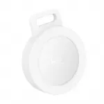 Hoco E101 valge paikide leidur, hildub Apple Find My ja Google Find My Device'iga