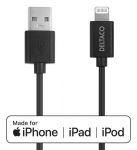 Deltaco IPLH-411 valguskaabel 1 m Must