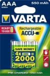 VARTA ACCU, AAA, 550 mAh, 4 tkki
