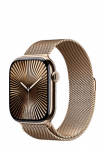 APPLE Watch Series 10 GPS + mobiilside kuldne titaan, kuldne Milanese silmus M/L, MX003QF/A, 46mm